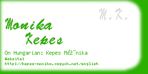 monika kepes business card